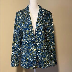 Floral Blue Women's Jacket